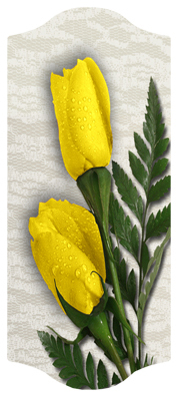 DARAY-C-059 2 Roses Yellow